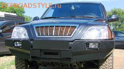 Передний стальной бампер под лебедку Ssang Yong Musso ТАГАЗ Road partner москва